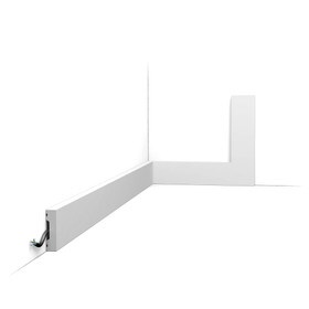 Orac Decor | Baseboard Moulding | Primed White | 1-5/8in H x 3/8in Proj