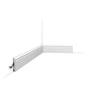 Orac Decor | Baseboard Moulding | Primed White | 2-3/4in H x 1/2in Proj