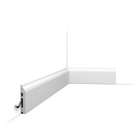 Orac Decor | Baseboard Moulding | Primed White | 3-3/8in H x 1/2in Proj