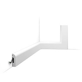 Orac Decor | Baseboard Moulding | Primed White | 2in H x 1/2in Proj