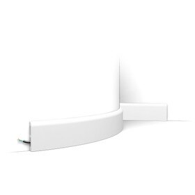 Orac Decor | High Impact Flexible Polyurethane Baseboard Moulding | Primed White | 3in H x 78-3/4in Long