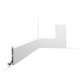 Orac Decor | High Impact Polystyrene Baseboard Moulding | Primed White | 4-3/8in H x 78-3/4in Long