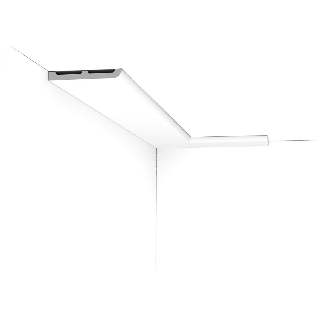 Orac Decor | Duropolymer Polystyrene Baseboard Moulding | Primed White | 4-3/8in H x 1/2in Proj