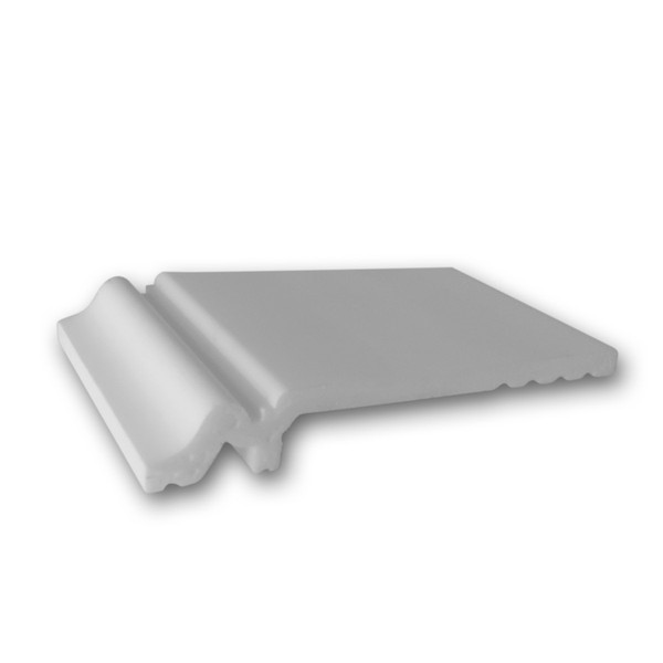 Orac Decor | High Impact Polystyrene Baseboard Moulding | Primed White | 5-3/8in H x 7/8in Proj