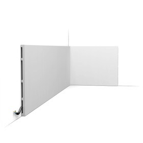 Orac Decor | High Impact Polystyrene Baseboard Moulding | Primed White