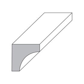 3/4in H x 3/4in Proj | Unfinished Polyester Resin | Flexible Made to Fit Cove Moulding