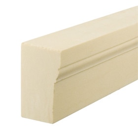 2in H x 1-1/4in Proj | Unfinished Polyester Resin | Flexible Made to Fit Casing Moulding