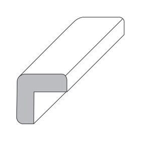11/16in H x 11/16in Proj | Unfinished Polyester Resin | Flexible Made to Fit Moulding