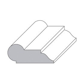 1-11/16in H x 11/16in Proj | Unflnished Polyester Resin | Flexible Made to Fit Moulding