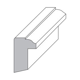 1in H x 11/16in Proj | Unfinished Polyester Resin | Flexible Made to Fit Back Band Moulding