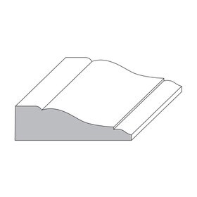 2-1/4in H | Unfinished Polyester Resin | Flexible Made to Fit Casing Moulding
