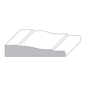 3-1/2in H | Unfinished Polyester Resin | Flexible Made to Fit Casing Moulding