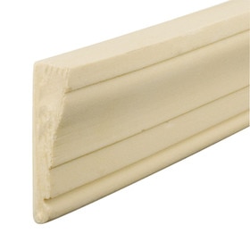 3-1/4in H x 11/16in Proj | Unfinished Polyester Resin | Flexible Made to Fit Casing Moulding