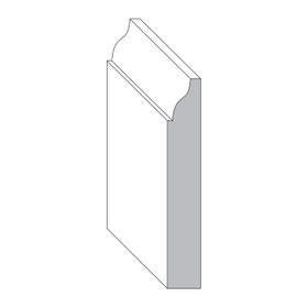 3-1/8in H x 9/16in Proj | Unfinished Polyester Resin | Flexible Made to Fit Base Moulding