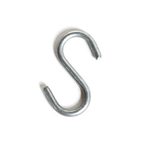 S-Hook for Signage and Displays | Bright Plated Steel