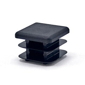 7/8in Sq | 14 - 23 Gauge | Textured Low Density Polyethylene | Plastic Universal Gauge Inside End Cap for Tubing
