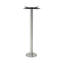 17in Dia | Round Stainless Steel Bolt Down Table Base