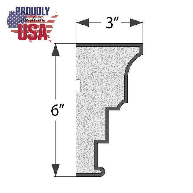 H Casing Acrocore EPS Casing Moulding | 6 In High | 3 In Deep | Traditional ...
