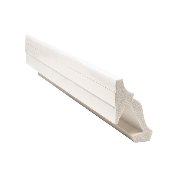 Trim Fast | White High Impact Polymer | Inside Crown Corner with Adhesive Back for TFM-49-A