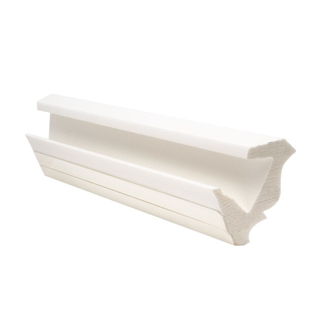 Trim Fast | White High Impact Polymer | Outisde Crown Corner with Adhesive Back for TFM-49-A