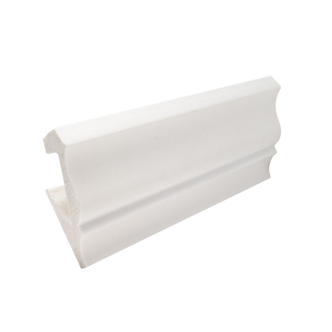 Trim Fast | White High Impact Polymer | Outisde Crown Corner with Adhesive Back for TFM-49-A