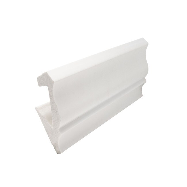 Trim Fast | White High Impact Polymer | Outisde Crown Corner with Adhesive Back for TFM-49-A