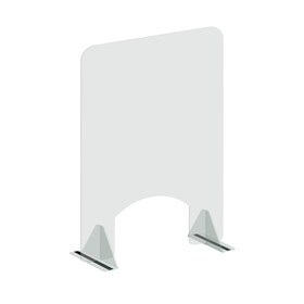Countertop Sneeze Guard with Pass Through | 2 Pack | 23-1/2in W x 31-1/2in H