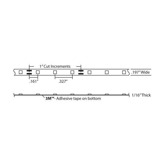 5mm Wide LED Tape Flexible Strip Lighting | Pure White (3800K-4500K) | Up To 200 Lumens Per Foot 12V IP20 UL | 16.4ft Roll