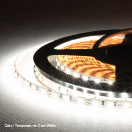 5mm Wide LED Tape Flexible Strip Lighting | Cool White (5700K-8700K) | Up To 200 Lumens Per Foot 12V IP20 UL | 16.4ft Roll