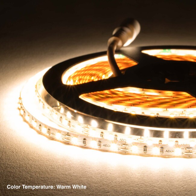 5mm Wide LED Tape Flexible Strip Lighting | Warm White (2700K-3500K) | Up To 200 Lumens Per Foot 12V IP65 UL | 8.25ft Roll