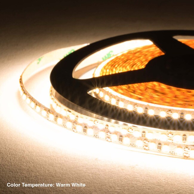 5mm Wide LED Tape Flexible Strip Lighting | Warm White (2700K-3500K) | Up To 200 Lumens Per Foot 12V IP20 UL | 16.4ft Roll