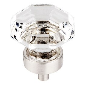 Clear Octogan Crystal Knob