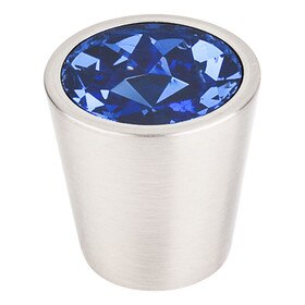 Blue Crystal Center Knob
