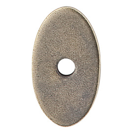 Small Oval Backplate 1-1/4" L German Bronze