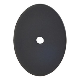 Large Oval Backplate 1-3/4" L Flat Black