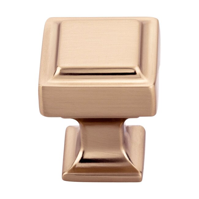 Ascendra Knob 1" Square Honey Bronze