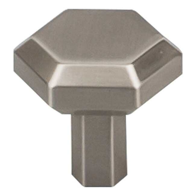 Lydia Hexagon Knob 1 1/8" Brushed Satin Nickel