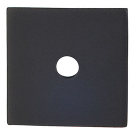 Square Backplate 1" Diameter Flat Black