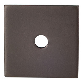 Square Backplate 1" Diameter Oil Rubbed Bronze