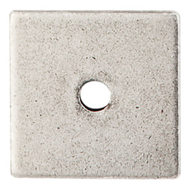 Square Backplate 1" Diameter Antique Pewter