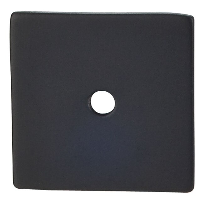 Square Backplate 1 1/4" Dia. Flat Black