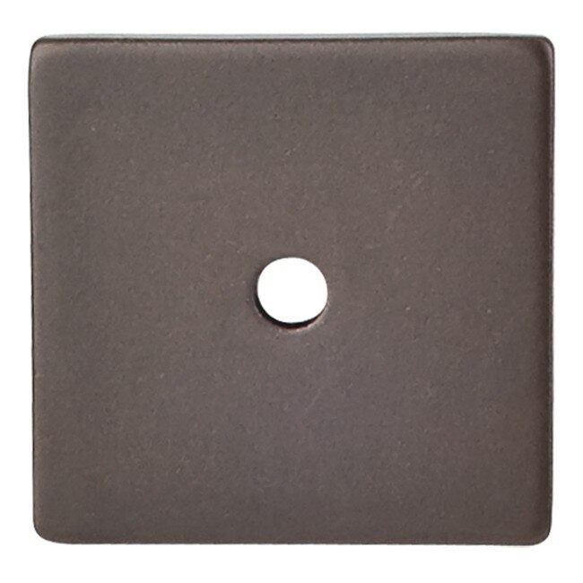 Square Backplate 1 1/4" Dia. Oil Rubbed Bronze