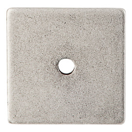 Square Backplate 1 1/4" Dia. Antique Pewter
