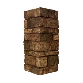 2' High x 10" Wide Tan Stonewall Corner