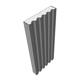 10" High x 2" Deep Traditional Series Acrocore EPS Pilaster Profile 8' Length