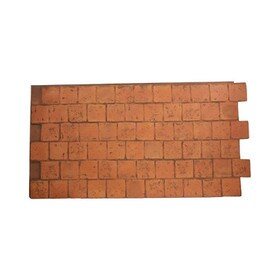 4' High x 2' Wide Teracotta High Density Polyurethane Tile Interlocking Faux Stone Panel