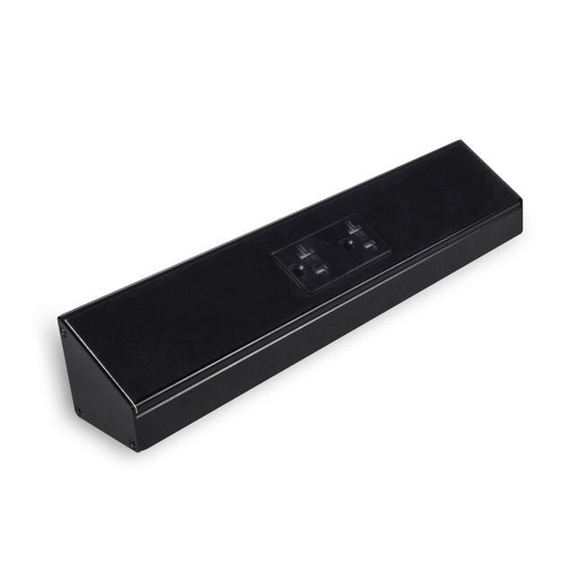 12in Long | Tamper Resistant Angled Power Strip | With 2 Outlets