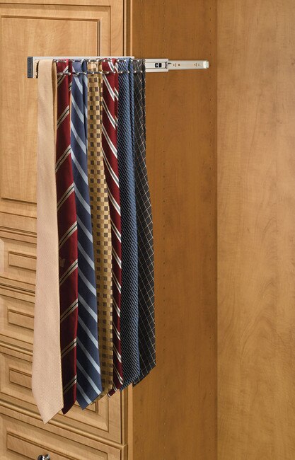 Rev-A-Shelf | 14in | Chrome Finish | Side Mount Tie Rack