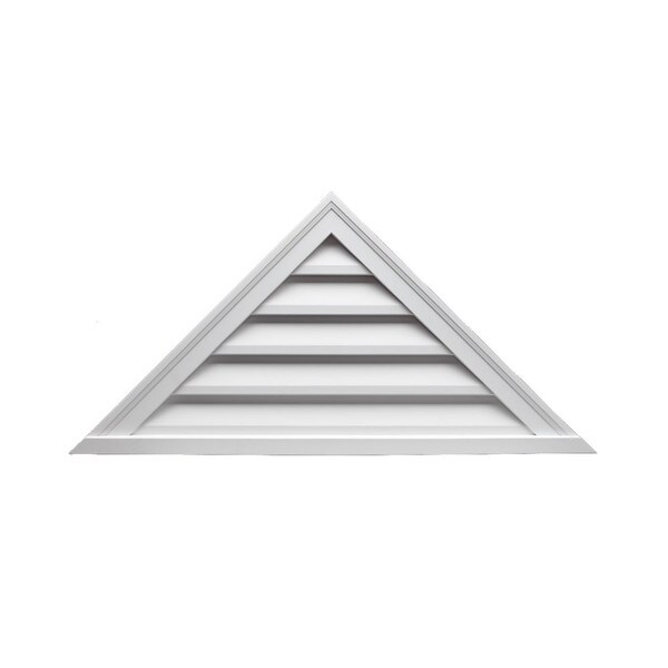 17-1/2" High x 60" Wide High Density Poloyurethane Decorative Triangle Louver