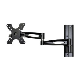 2-1/4" Wide x 8-1/4 High Black Finish LCD Articulating Portable Wall Mount